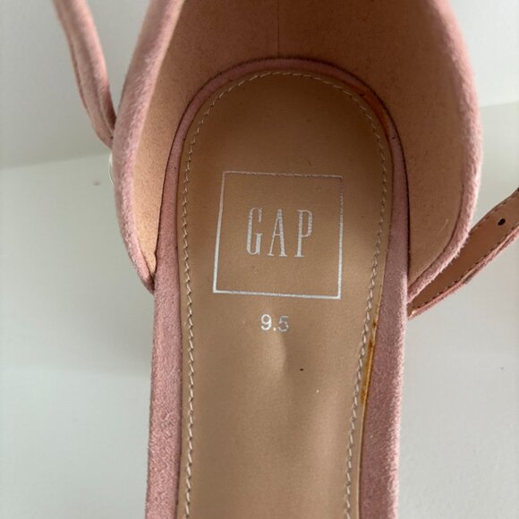 NW Gap light pink suede strappy sandals with 2 inch block heels (size 9.5) - Picture 5 of 5